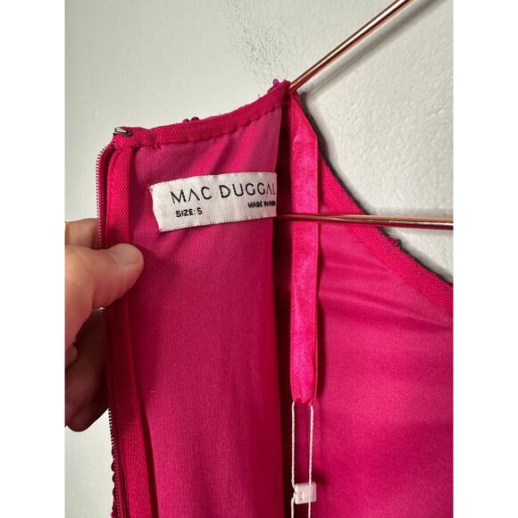 MAC DUGGAL 10029 Pink Ombre Sequin Long Sleeve Mini Dress Size Small NWT - Picture 14 of 16